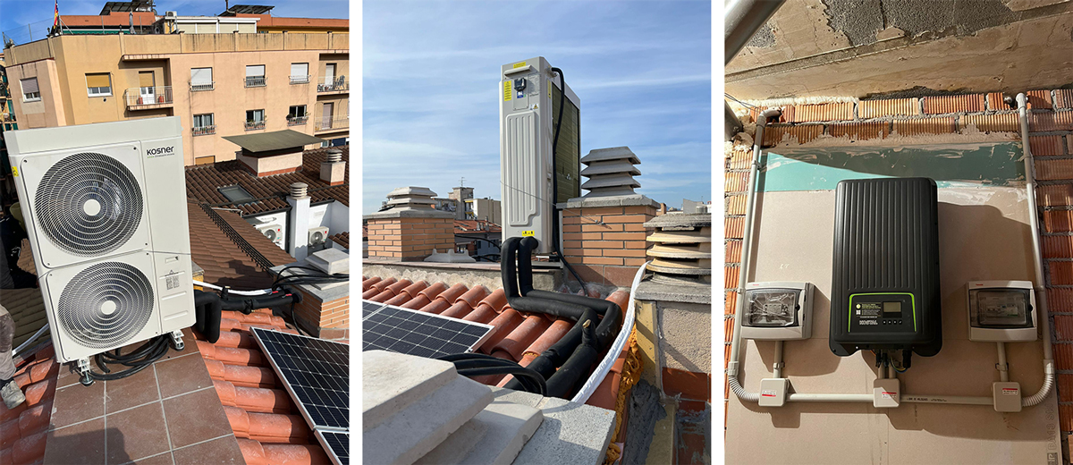 Instalación aerotermia, suelo radiante, energía fotovoltaica Instalponce