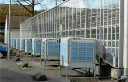 Instalación de climatización evaporativa Met Mann en invernadero tecnológico