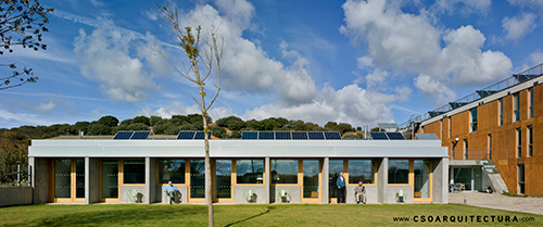 instalación solar centro geriátrico passivhaus